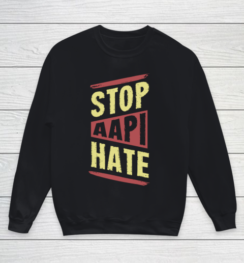 Stop AAPI Hate Cool Asian American Pride Art Style Youth Sweatshirt