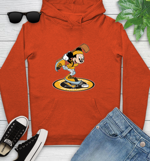 NHL Hockey Pittsburgh Penguins Cheerful Mickey Disney Shirt Youth Hoodie 5