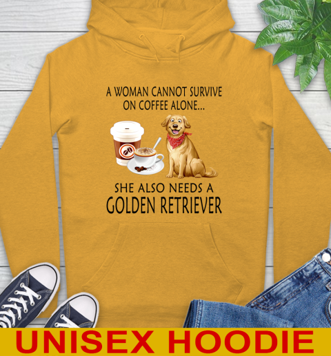 Women cannot survive on coffee alone she also need a GOLDEN tshirt 14