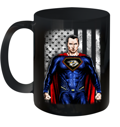 NHL Hockey Nashville Predators Superman DC Shirt Ceramic Mug 11oz