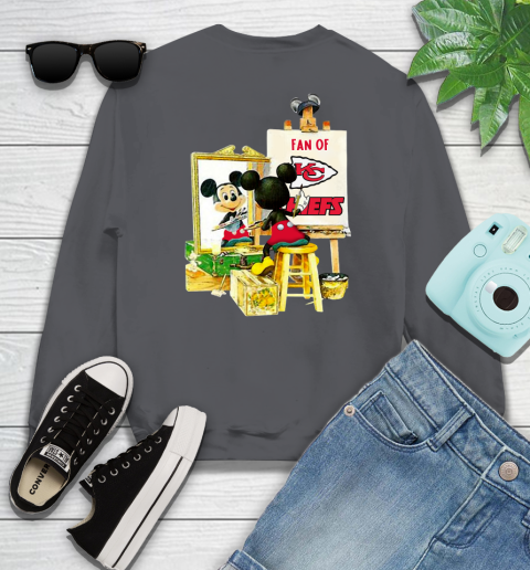 NFL Football Kansas City Chiefs Mickey Drawing Shirt 30