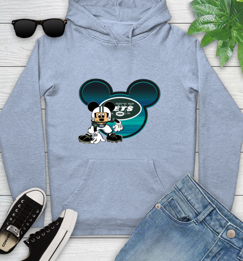 NFL New York Jets Mickey Mouse Disney Football T Shirt Youth Hoodie 10
