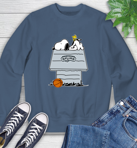 San Antonio Spurs NBA Basketball Snoopy Woodstock The Peanuts Movie Sweatshirt 7