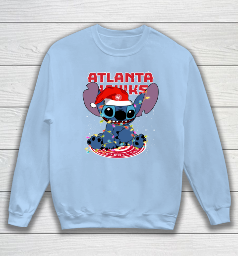 Atlanta Hawks NBA noel stitch Basketball Christmas Sweatshirt 4