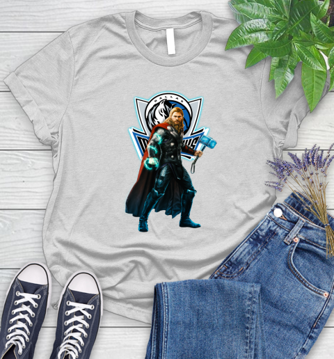 NBA Thor Avengers Endgame Basketball Dallas Mavericks Women's T-Shirt