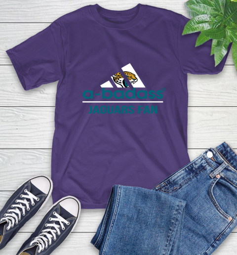 Jacksonville Jaguars NFL Football A Badass Adidas Adoring Fan Sports T-Shirt 5