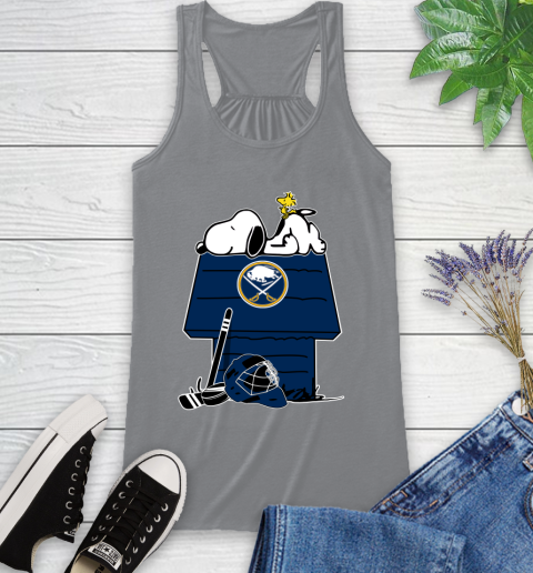Buffalo Sabres NHL Hockey Snoopy Woodstock The Peanuts Movie Racerback Tank 5