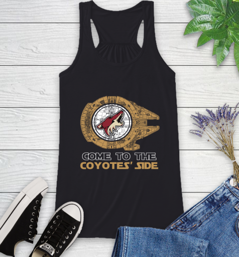 NHL Come To The Arizona Coyotes Wars Hockey Sports Racerback Tank