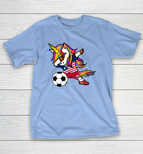 Dabbing Unicorn Liberia Football Liberian Flag Soccer T-Shirt 11