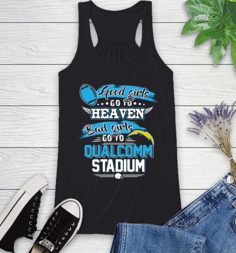 Los Angeles Chargers NFL Bad Girls Go To Qualcomm Stadium Shirt Racerback Tank