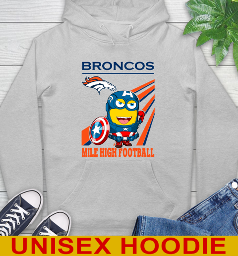NFL Football Denver Broncos Captain America Marvel Avengers Minion Shirt Hoodie 6
