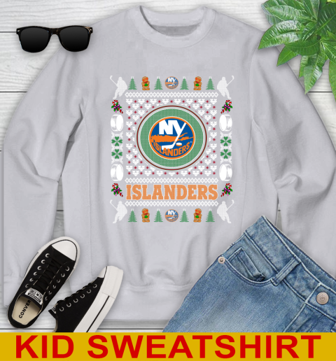 New York Islanders Merry Christmas NHL Hockey Loyal Fan Youth Sweatshirt 3