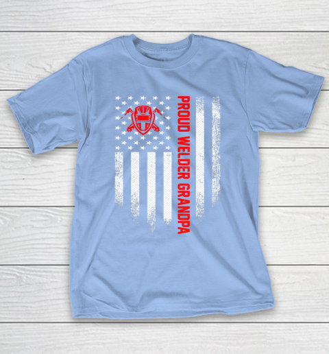 GrandFather gift shirt Vintage USA American Flag Proud Welder Welding Grandpa Funny T Shirt T-Shirt 20