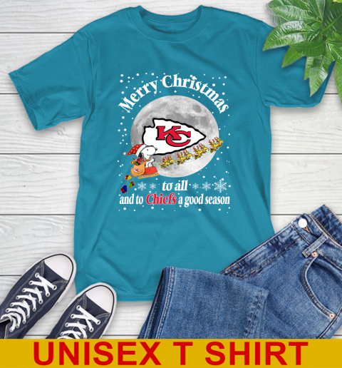 Kansas City Chiefs Merry Christmas To All And To Chiefs A Good Season NFL Football Sports T-Shirt 9