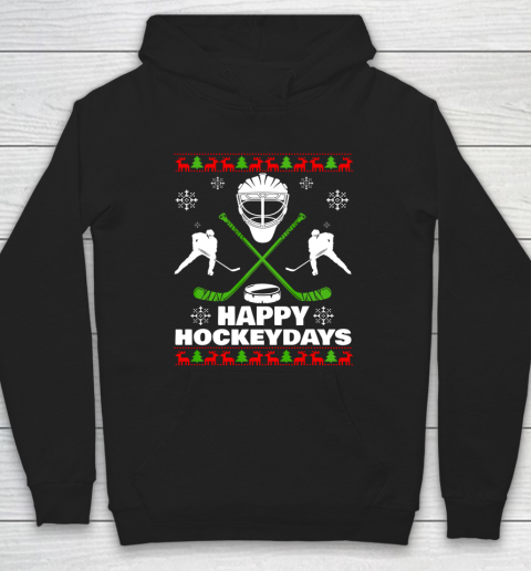 Happy Hockeydays Hockey Christmas Xmas Gift Hoodie