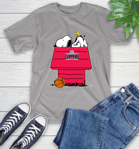 LA Clippers NBA Basketball Snoopy Woodstock The Peanuts Movie T-Shirt 7 LA Clippers NBA Basketball Snoopy Woodstock The Peanuts Movie T-Shirt - Image 7