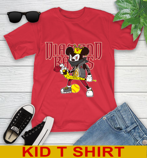 Arizona Diamondbacks MLB Baseball Mickey Peace Sign Sports Youth T-Shirt 10