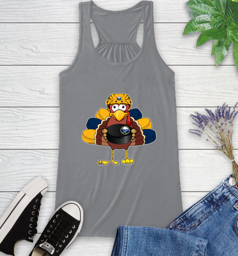 Buffalo Sabres Turkey Thanksgiving Day Racerback Tank 5