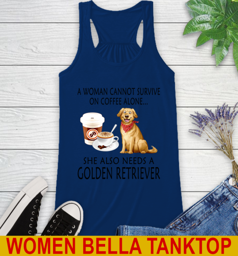 Women cannot survive on coffee alone she also need a GOLDEN tshirt 41