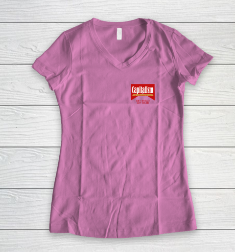 Capitalism Is Voluntary Women's V-Neck T-Shirt 6