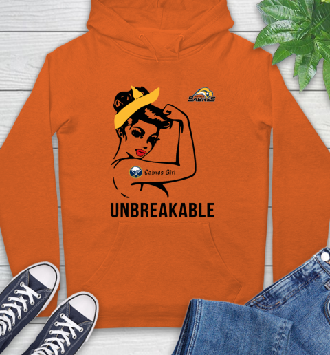 NHL Buffalo Sabres Girl Unbreakable Hockey Sports Hoodie 3