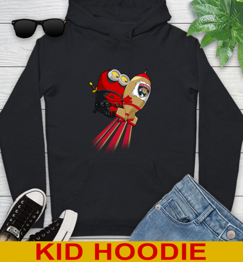 NHL Hockey Florida Panthers Deadpool Minion Marvel Shirt Youth Hoodie