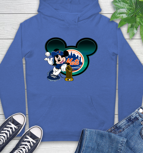 MLB New York Mets The Commissioner's Trophy Mickey Mouse Disney Hoodie 9