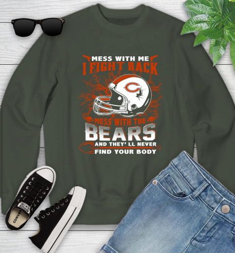 Nfl Football Chicago Bears Mess With Me I Fight Back Mess With My