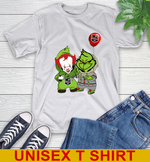 Los Angeles Kings Baby Pennywise Grinch Christmas NHL Hockey T-Shirt 12