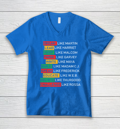 Black History Month African American Country Celebration V Neck T Shirt