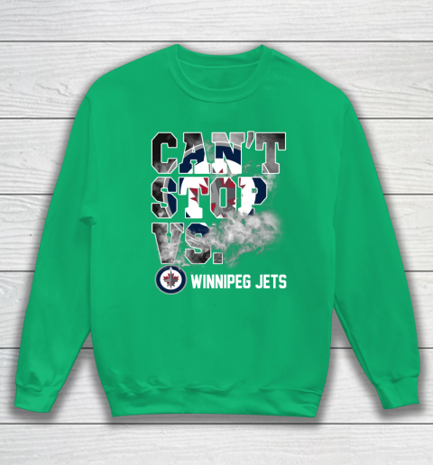 NHL Winnipeg Jets Hockey Can't Stop Vs Sweatshirt 5