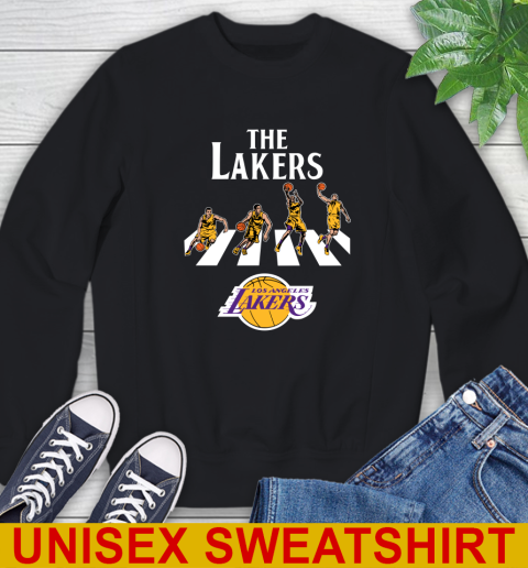 NBA Basketball Los Angeles Lakers The Beatles Rock Band Shirt Sweatshirt