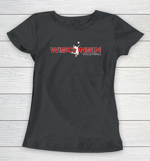 Wisconsin Volleyball Shirt WI Court Game The Badger State Souvenir Women's T-Shirt