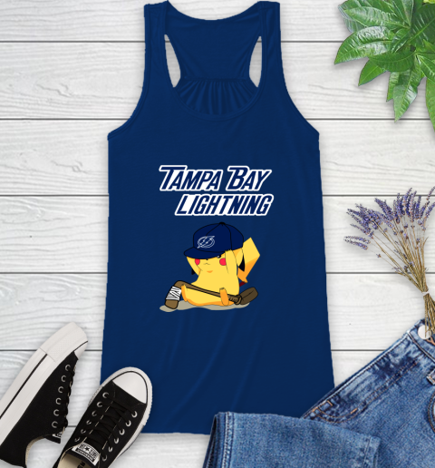 NHL Pikachu Hockey Sports Tampa Bay Lightning Racerback Tank 9