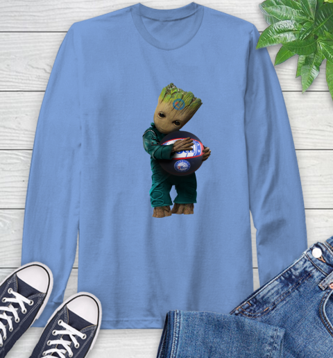 NBA Groot Guardians Of The Galaxy Basketball Sports Philadelphia 76ers Long Sleeve T-Shirt 11