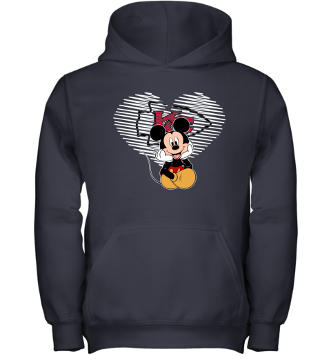 NFL Kansas City Chiefs The Heart Mickey Mouse Disney Football T Shirt XoXQs6KJwZ1 youth hoodie 43 95 151514 front navy