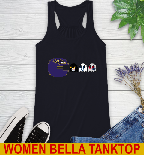 Baltimore Ravens NFL Football Pac Man Champion Racerback Tank 10