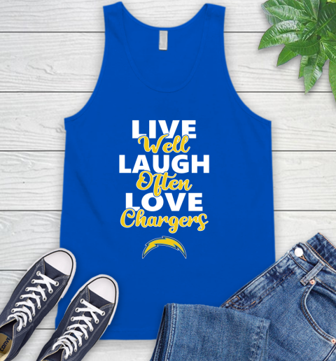 NFL Football Los Angeles Chargers Live Well Laugh Often Love Shirt Tank Top 4