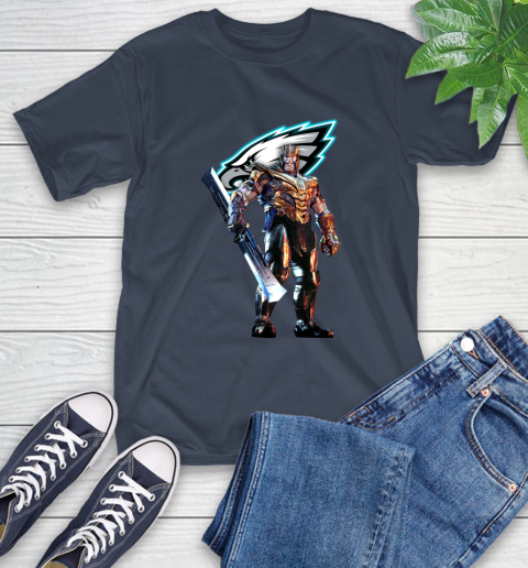 NFL Thanos Gauntlet Avengers Endgame Football Philadelphia Eagles T-Shirt 4
