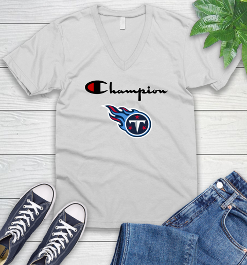 NFL Football Tennessee Titans Champion Shirt V-Neck T-Shirt