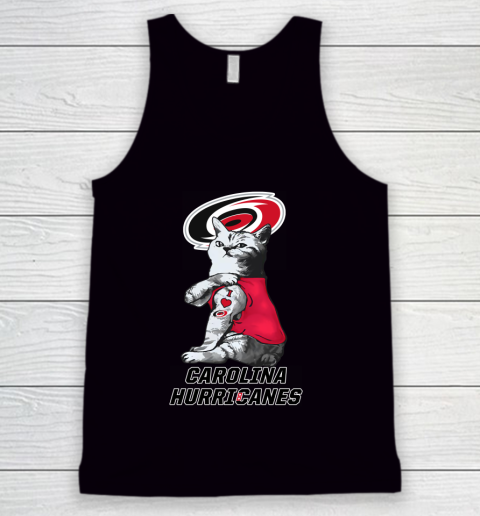 NHL My Cat Loves Carolina Hurricanes Hockey Tank Top