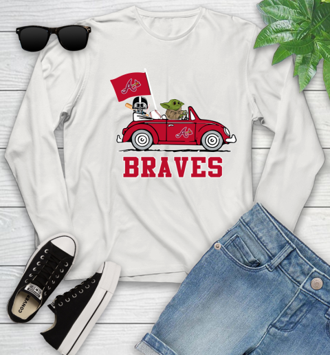 Mlb Baseball Atlanta Braves Darth Vader Baby Yoda Driving Star