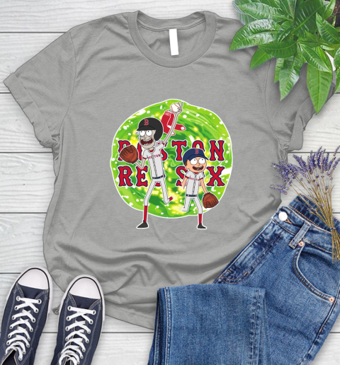 MLB Boston Red Sox Rick And Morty Baseball Sports Women's T-Shirt 10