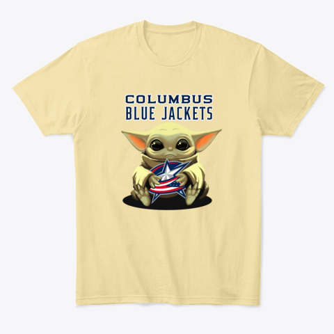 mo3u baby yoda hugs the columbus blue jackets classic t shirt 2 front yellow haze
