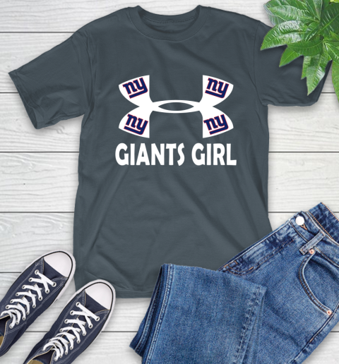 NFL New York Giants Girl Under Armour Football Sports T-Shirt 10
