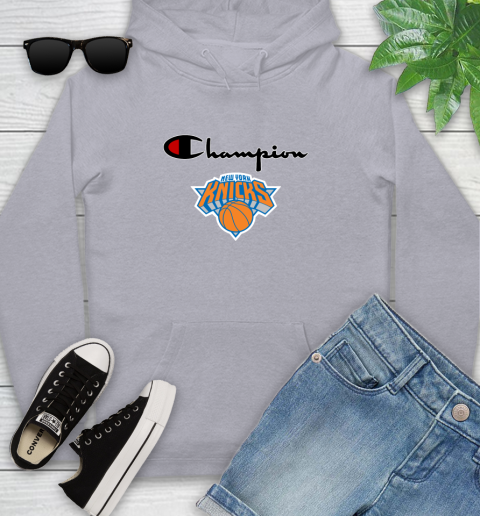 Nba Basketball New York Knicks Champion Shirt Youth Hoodie Itees