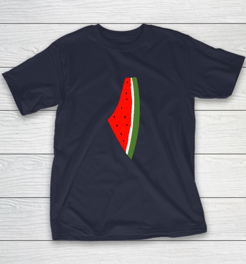 Palestine Watermelon Shirt Palestine Map Youth T-Shirt 2