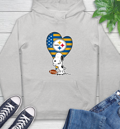 Pittsburgh Steelers NFL Football The Peanuts Movie Adorable Snoopy Hoodie