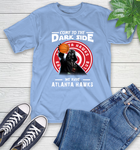 NBA Come To The Dark Side We Have Atlanta Hawks Star Wars Darth Vader Basketball T-Shirt 12