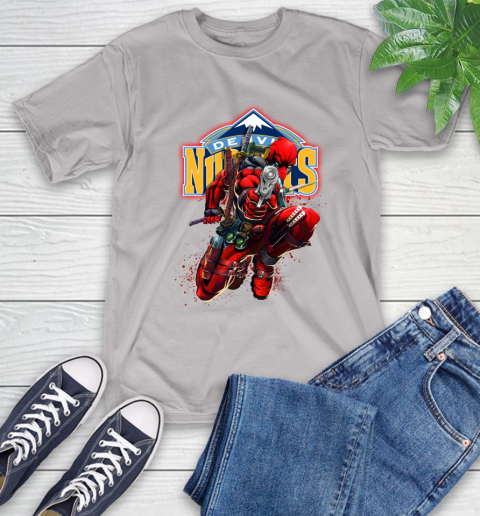 NBA Deadpool Marvel Comics Sports Basketball Denver Nuggets T-Shirt 12